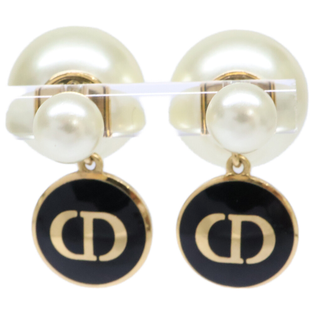 DIOR Black Pearl Earrings